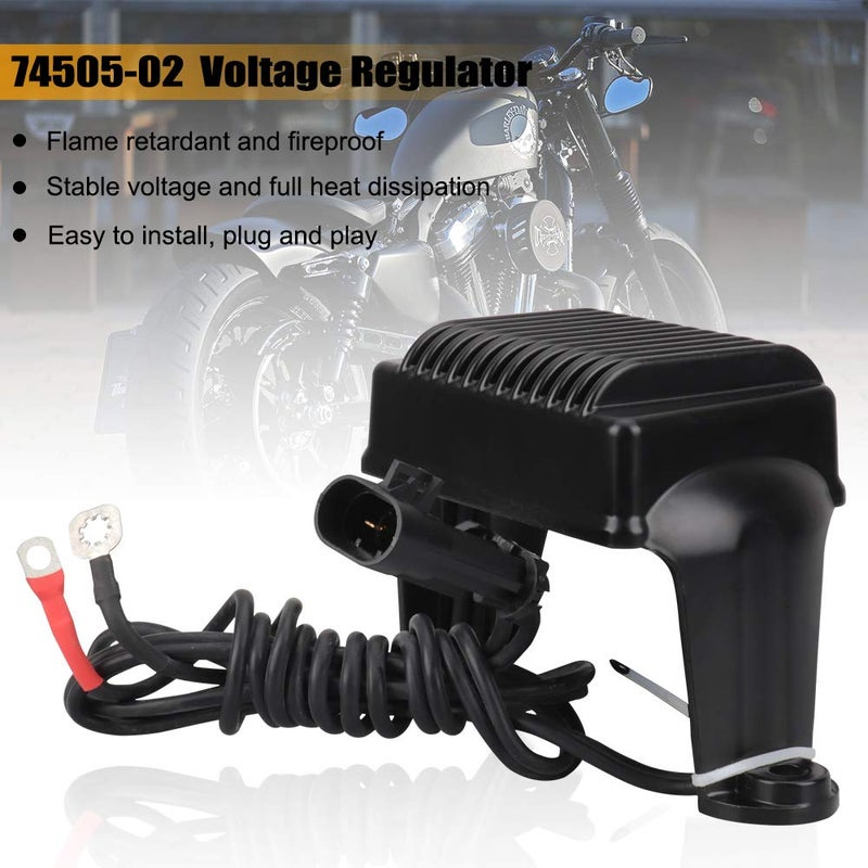 LKV 74505-02 Voltage Regulator Rectifier Compatible with Harley Davidson 2002-2003 Road King Electra Glide Road Glide Ultra Classic EFI FLHTI, Replaces OEM #2112-0368 498273 498338 74505-02 H0502 - Image 2